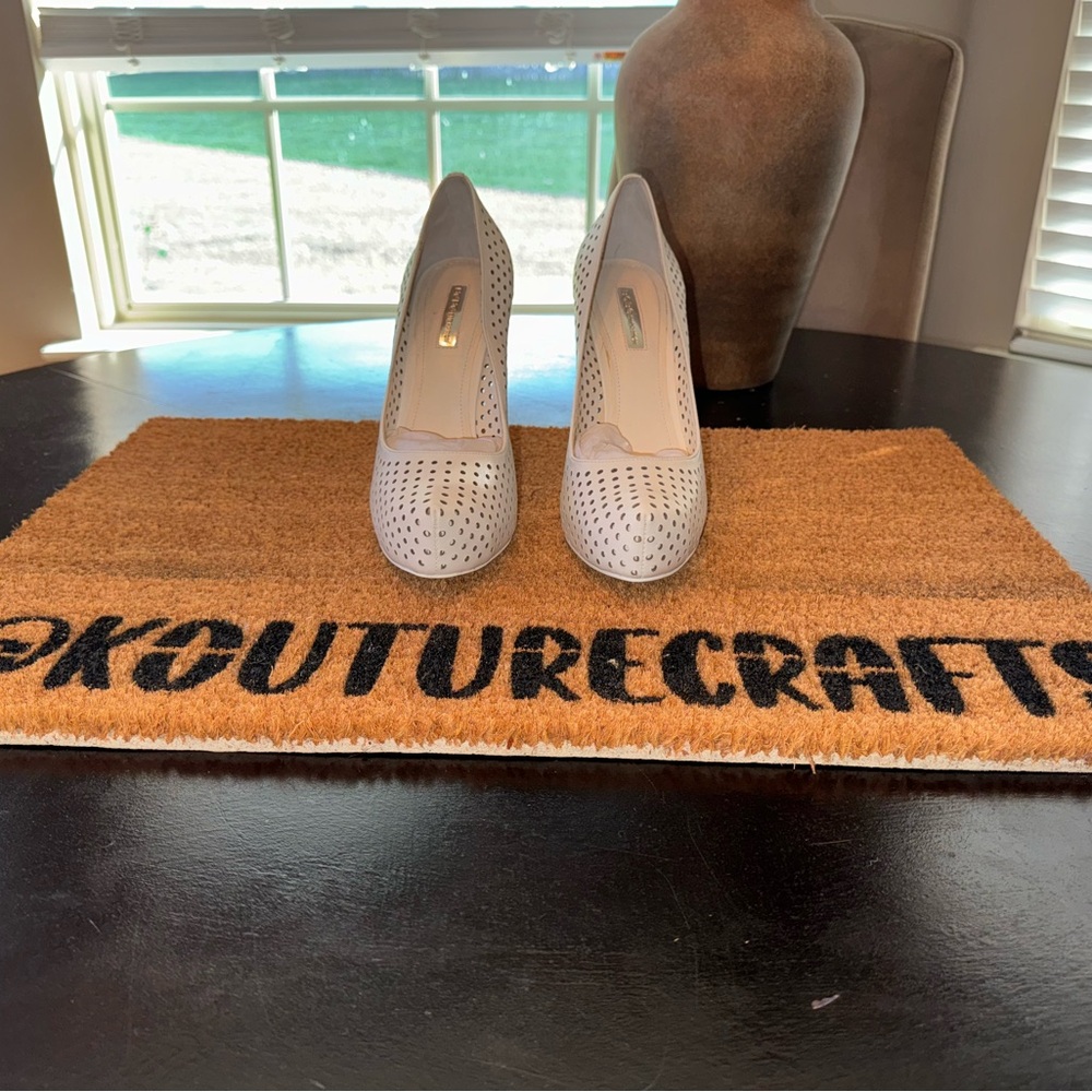 White BCBG Pumps